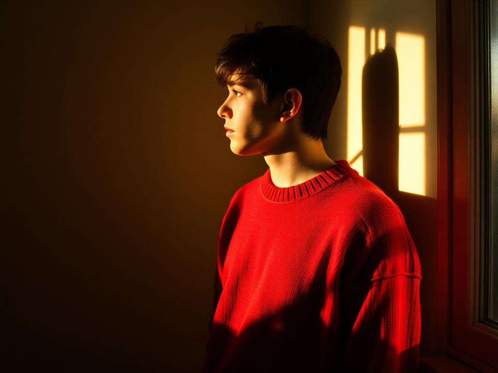 Retrato bajo luz de ventana
